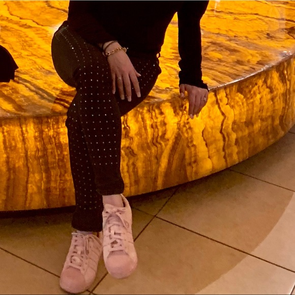 Bebe Bejeweled Rhinestone Jeans - Picture 8 of 8